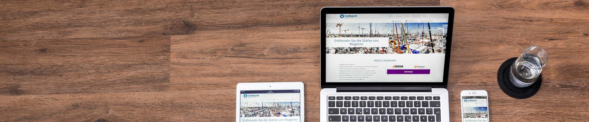 Responsive Webdesign Magento Entwicklung lindbaum