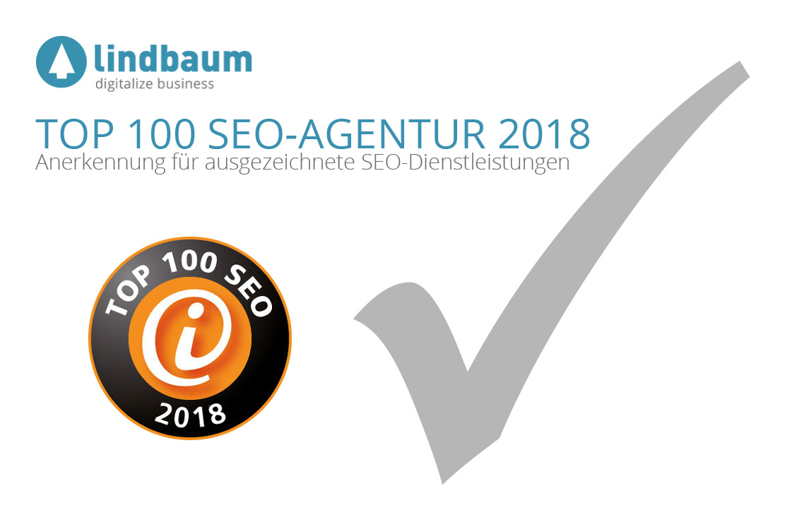 TOP 100 SEO lindbaum 2018 Beitragsbild