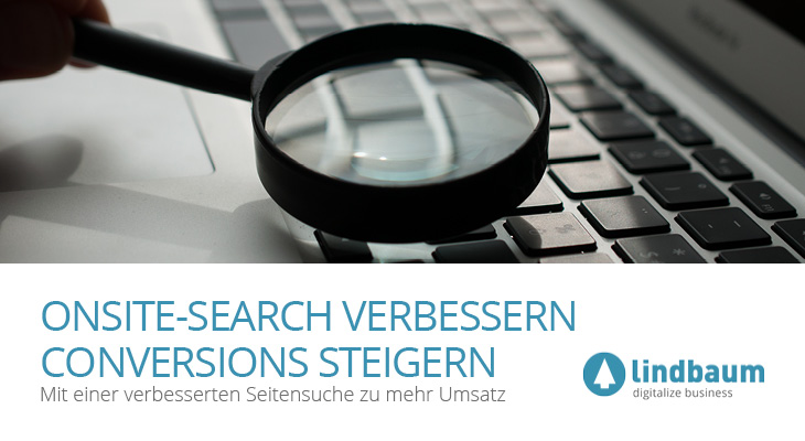 Onsitesearch Conversions Beitragsbild lindbaum